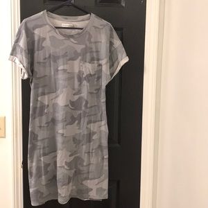 Camo shirt dress
